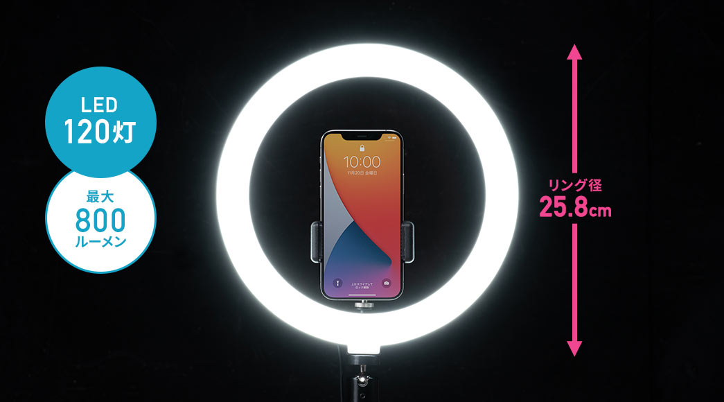 LED 120灯 最大800ルーメン